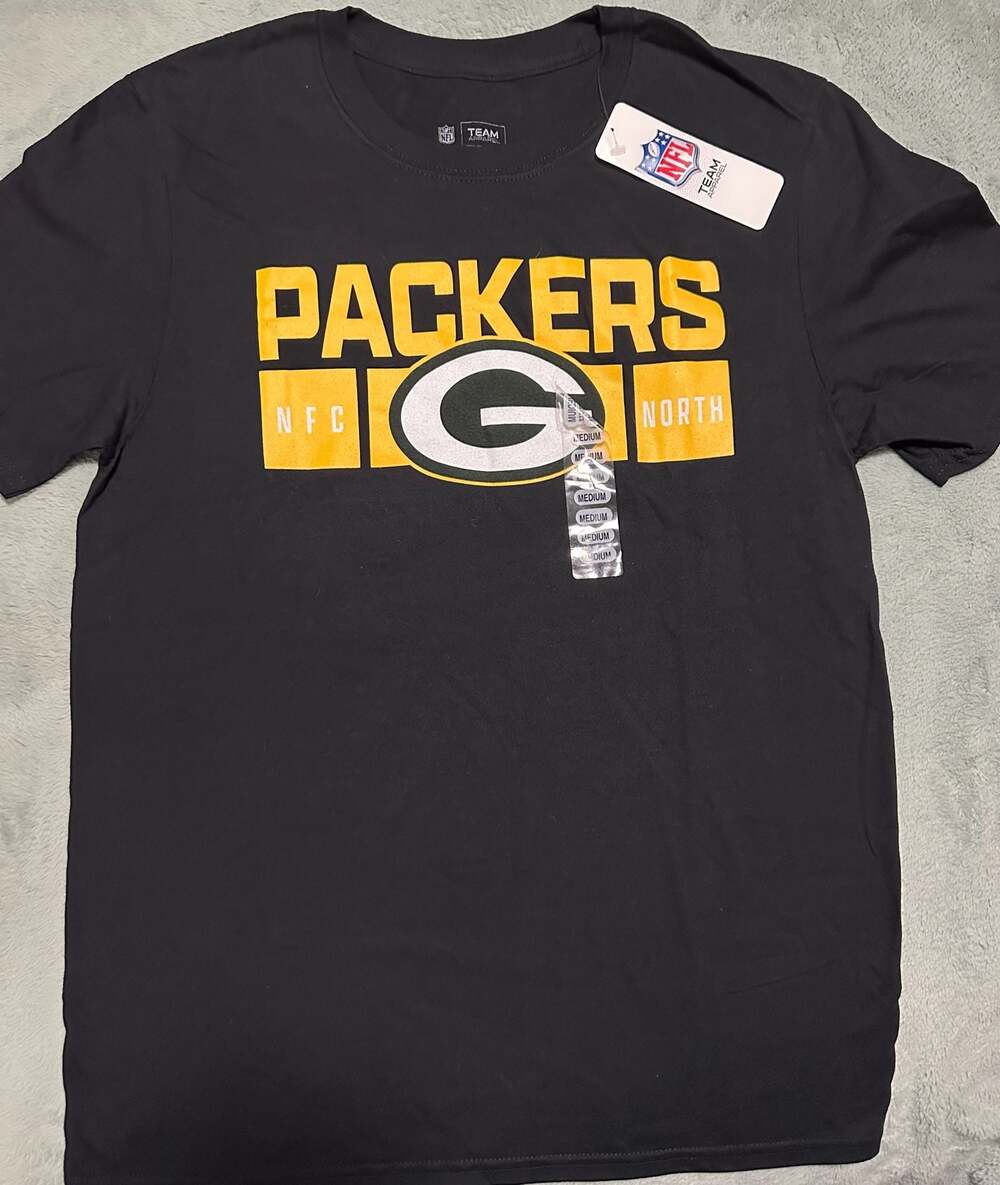 NWT - NFL Team Apparel Green Bay Packers NFC North T-Shirt Size Medium